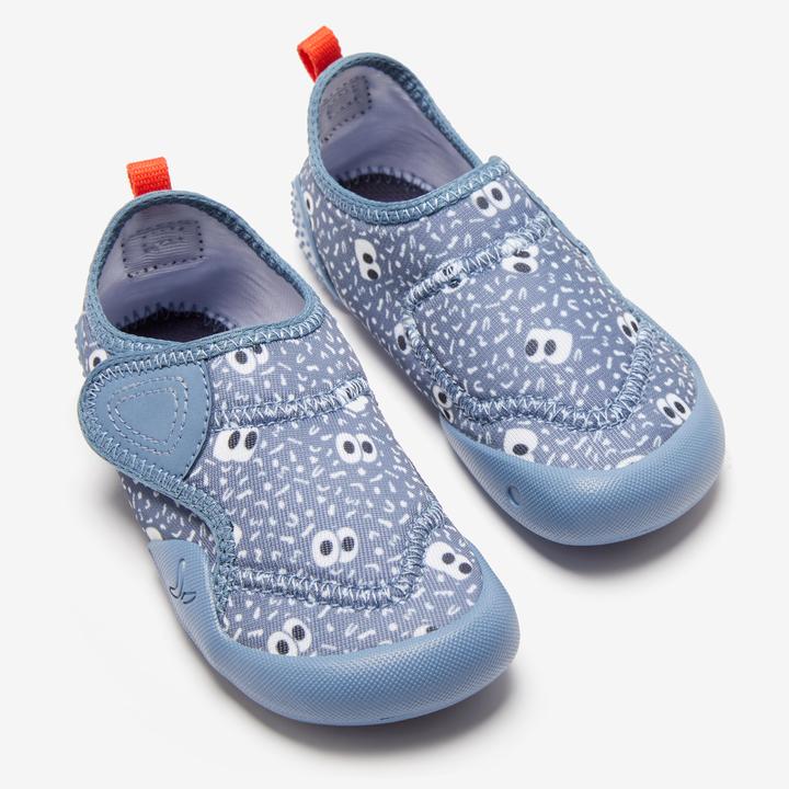 Produktbild Decathlon Turnschuhe Babylight atmungsaktiv Babyturnen - blau mit Muster (23)