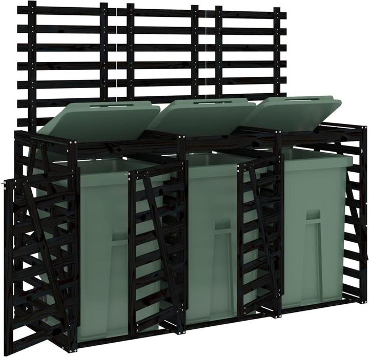 Actual product image vidaXL Mülltonnenbox für 3 Tonnen