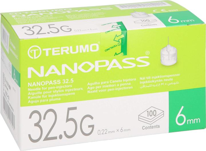 Produktbild Terumo Pen Nadel NANOPASS 32.5G 0.22x6mm (100 Stk)