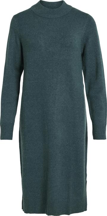 Vila Langärmeliges Rundhalsausschnitt Midikleid