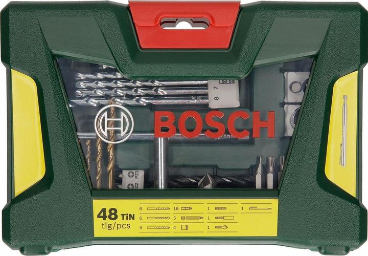 Produktbild Bosch Zubehör V-Line TiN-Bohrer- und Bit-Set (Innensechskant, Kreuz Pozidriv PZ, Schraubschlitz)
