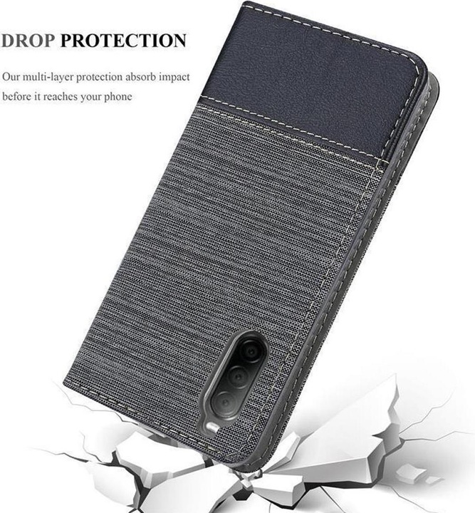 Produktbild Cadorabo Book Jeans Optik Cover (Sony Xperia 10 II)