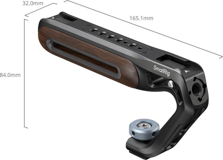 Produktbild SmallRig Wooden Top Handle mit Cold Shoe Mount, Detailfarbe (Griff)