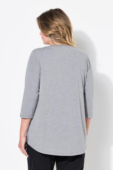 Produktbild Miamoda T-Shirt, A-Linie, silbernes Rosenmuster (50)