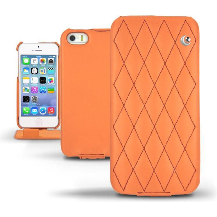 Thumbnail - Noreve Lederschutzhülle vertikal (Apple iPhone 5s), Smartphone Hülle, Orange