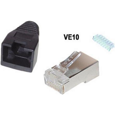 Shiverpeaks BS72057-S-10 Drahtverbinder RJ-45 Schwarz (S/FTP, CAT5e), Netzwerkkabel