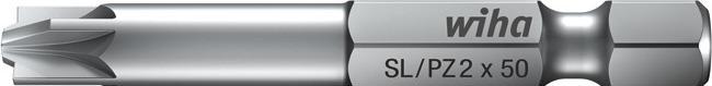 Immagine prodotto Wiha Bit Professional 70 mm PlusMinus/Pozidriv 1/4" (32497) SL/PZ2 (70 mm)