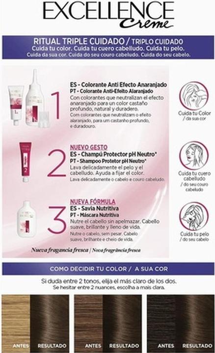 Actual product image L'Oréal Paris EXCELLENCE BRUNETTE ink #500-true light brown (#500-true light brown)