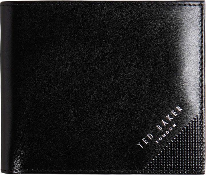 Actual product image Ted Baker Embossed Corner Leather Bifold Coin Wallet