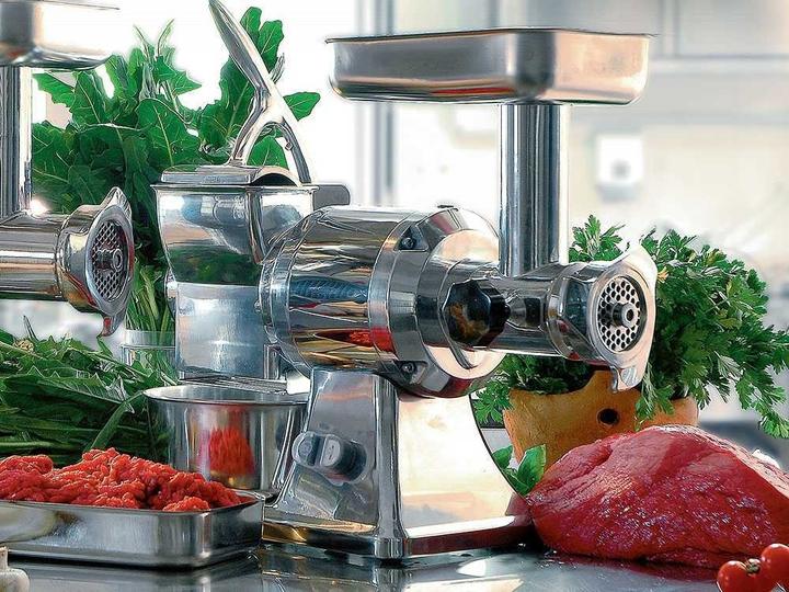 Produktbild Fama TG12 Elektrischer Fleischwolfmit integrierter Hartkäsereibe GusseisenSchneideeinheit d