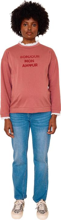 Produktbild Vertbaudet Umstands-Sweatshirt mit Spitzenkragen und Flockprint (36, 38)