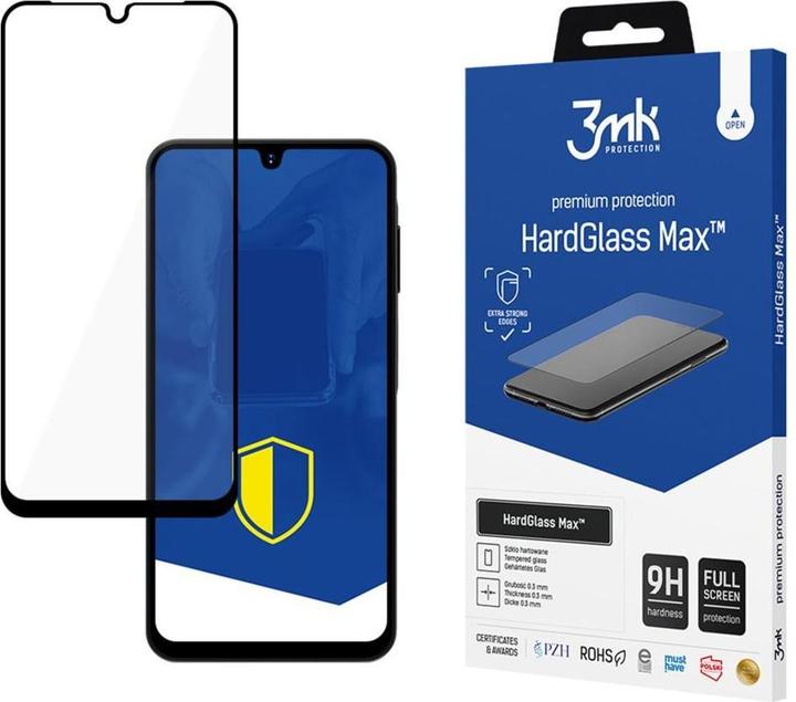 3MK Samsung Galaxy A16/A26/M16 - HardGlass Max Black (Samsung Galaxy A16, Samsung Galaxy A26)
