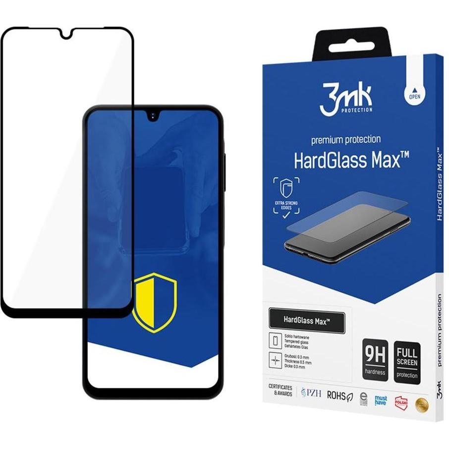3MK Samsung Galaxy A16/A26/M16 - HardGlass Max Black (Samsung Galaxy A16, Samsung Galaxy A26), Pellicola protettiva smartphone, Nero