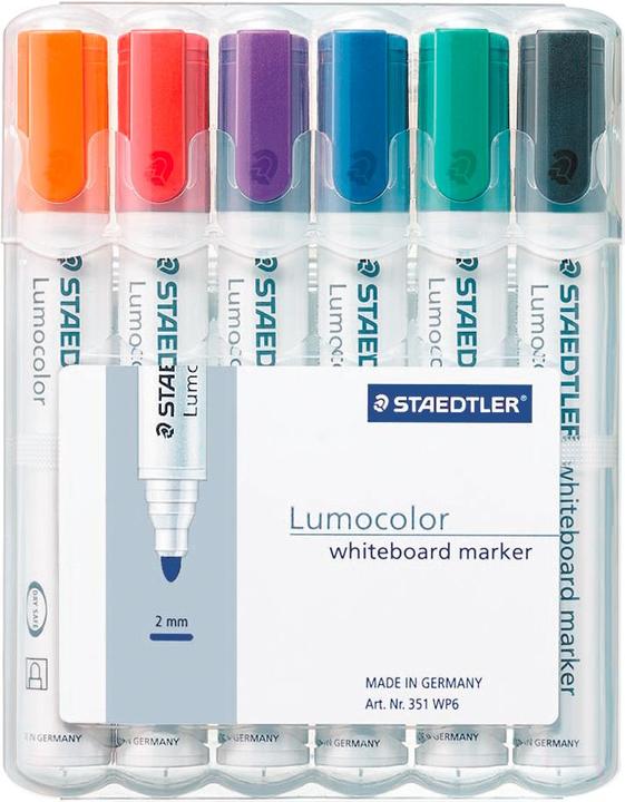 Produktbild Staedtler Whiteboard Marker Lumocolor 351 (Multicolor, 2 mm, 6 x)