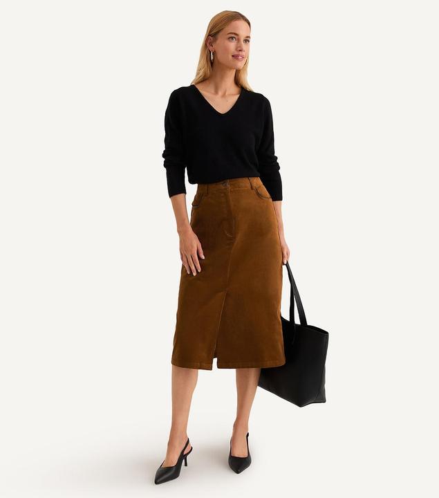 Image du produit Anne Weyburn Jupe évasée en velours (44)