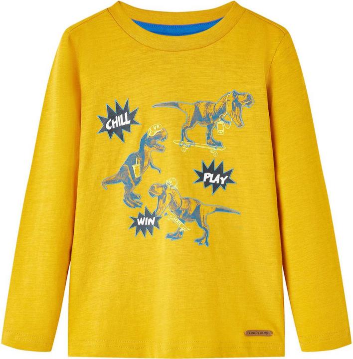 Immagine prodotto vidaXL Camicia da bambino a maniche lunghe color kaki scuro melange 92,Materiale: 80 (92)