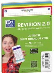 Image du produit Oxford Fiches bristol REVISION 2.0, A6, bord de couleur (A6, 250 g/m², 32 x)