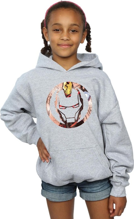 Produktbild Iron Man Montage Symbol Kapuzenpullover Mädchen (152, 158)