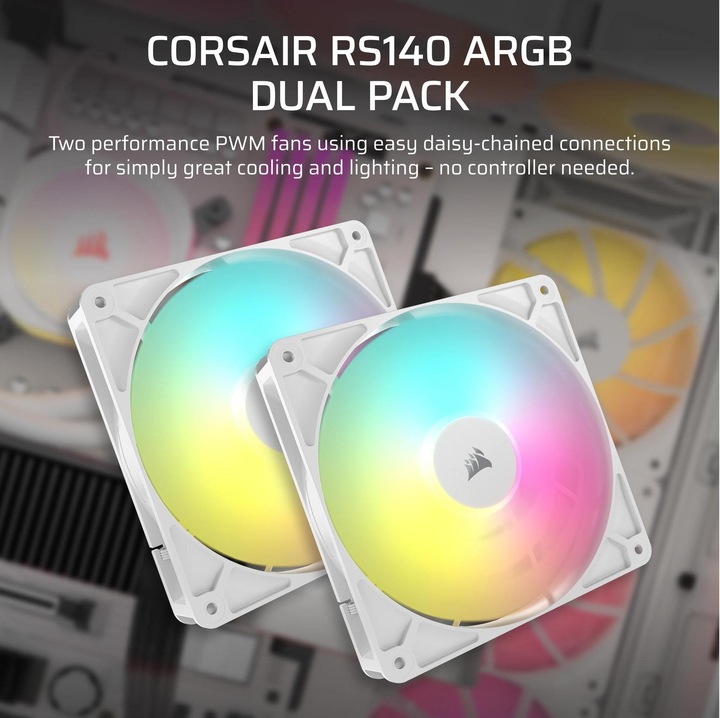 Produktbild Corsair RS140 ARGB (140 mm, 2 x)