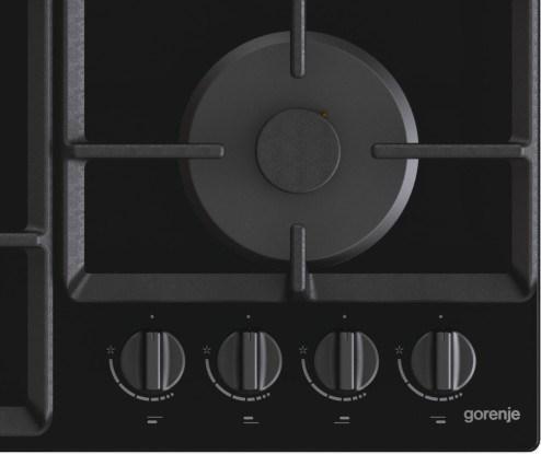 Produktbild Gorenje Hob GTW641EB Gas on glass, Number of burners/cooking zones 4, Mechanical, Juodas