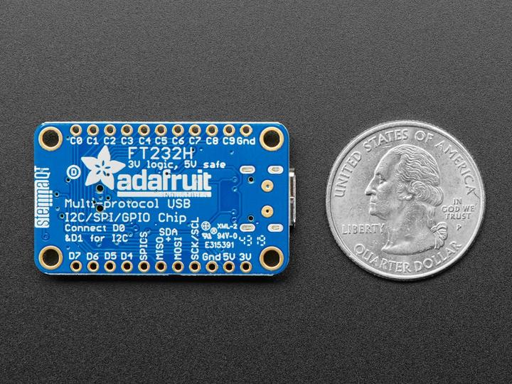Actual product image Adafruit FT232H Breakout USB to GPIO+SPI+I2C (Various)