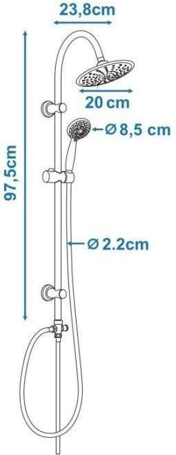 Produktbild Rousseau Dusche Säule 60 cm