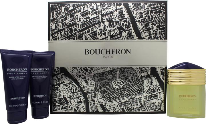 Immagine prodotto Boucheron Homme Eau De Parfum Spray 100ml Set 3 Pezzi di (Eau de parfum, 100 ml)