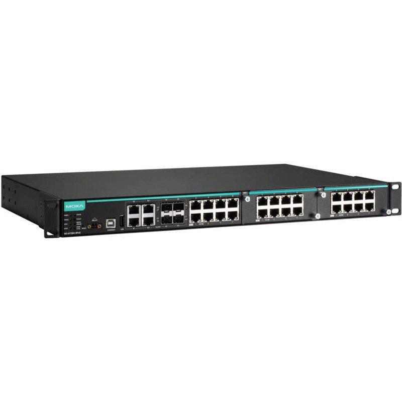 Moxa 24+ 4G-Port Modular Managed E IKS-6728A-8PoE-4GTXSFP-HV-T - LTE, Netzwerk Switch