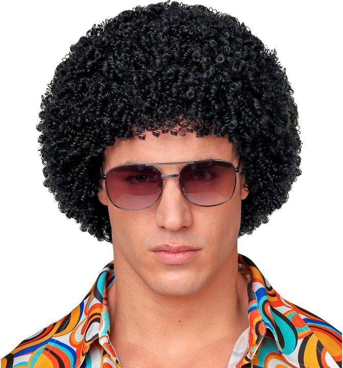 Immagine prodotto Widmann Parrucca afro nera da discoteca anni '80