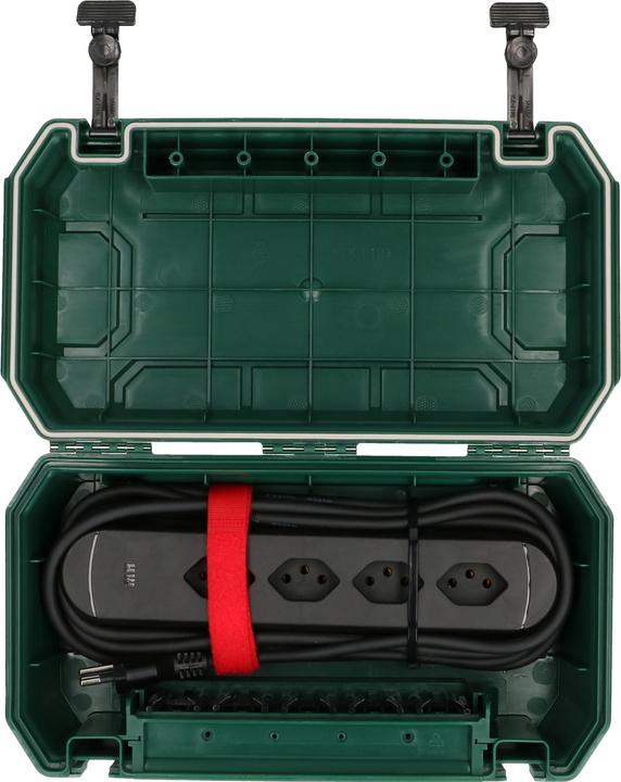 Actual product image Max Hauri SAFETY BOX Set consisting of 1x outdoor box IP54, socket strip