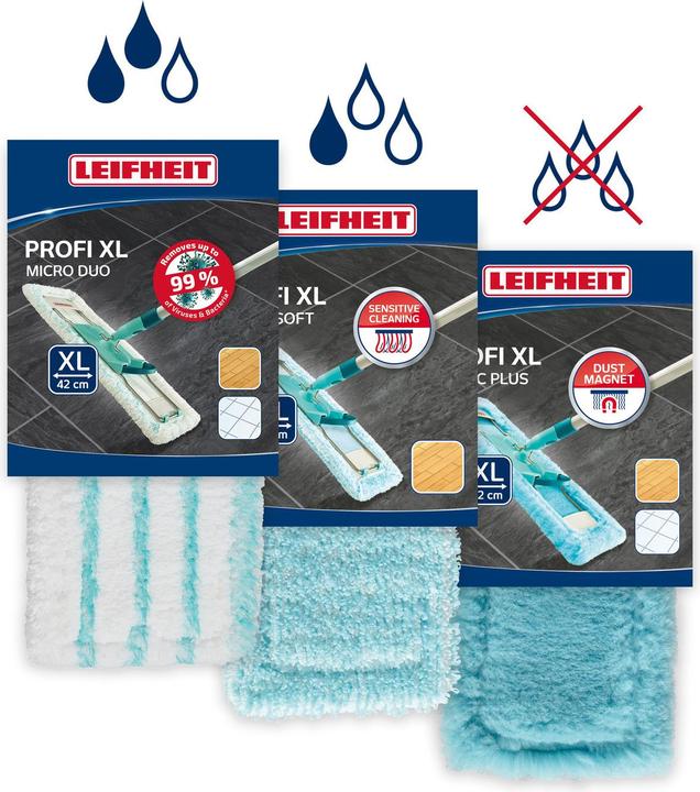 Produktbild Leifheit 3er Set Wischbezug Profi XL (3 Stk.)