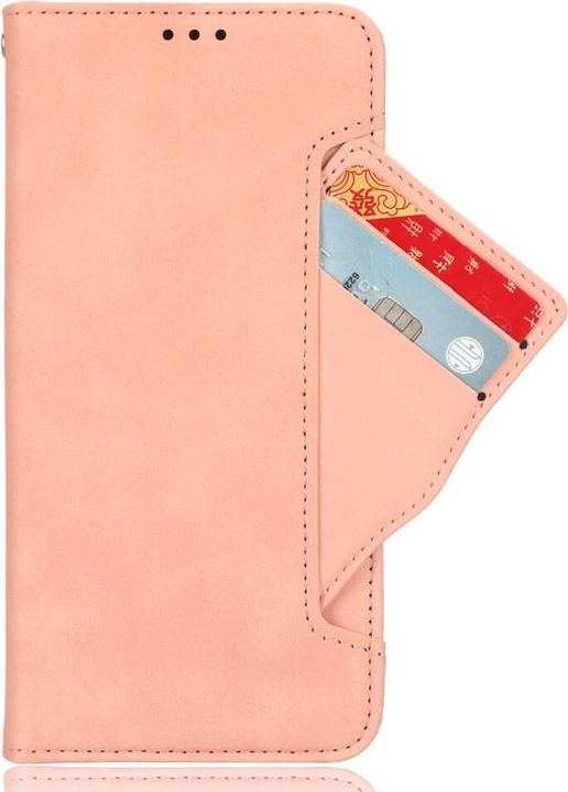 Image du produit Cover-Discount Honor Magic6 Lite - Etui avec de nombreuses poches pour cartes roses (Honor Magic6 Lite)