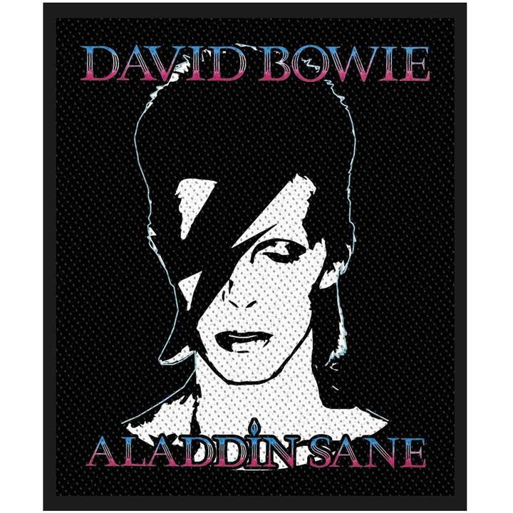 Actual product image David Bowie Aladdin Sane Woven Patch