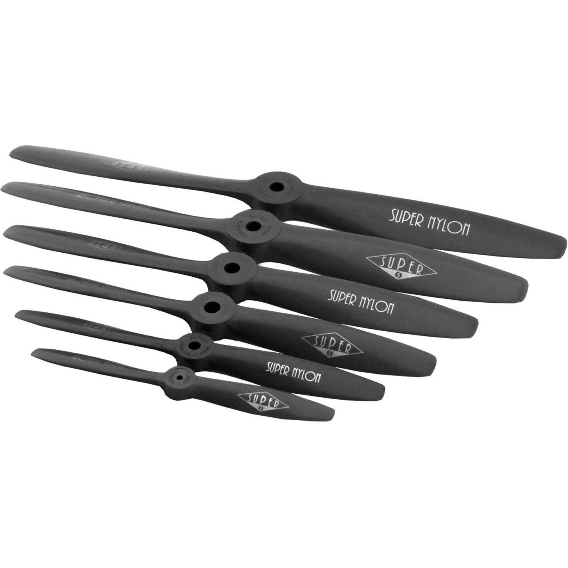 Super nylon 10x3" 25x8 cm grau 1stk. luftschraube