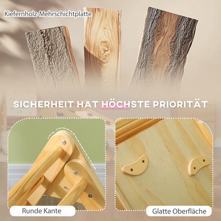 Produktbild Aiyaplay Klettergerüst Kiefernholz, Mehrschichtenplatte Naturholz