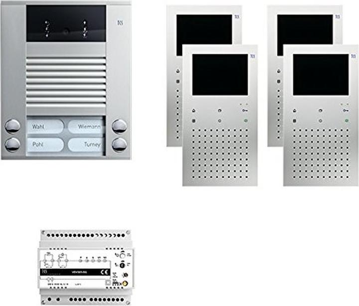 Actual product image TCS Video handsfree 4-button pre-pack intercom system