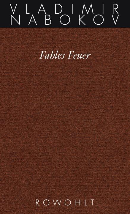 Produktbild Fahles Feuer (Deutsch, Dieter E. Zimmer, Uwe Friesel, Vladimir Nabokov, 2008)