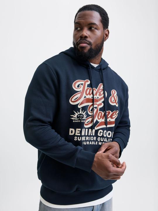 Actual product image Jack & Jones JJELOGO SWEAT HOOD 2 COL 24/25 NOOS PLS (4XL)