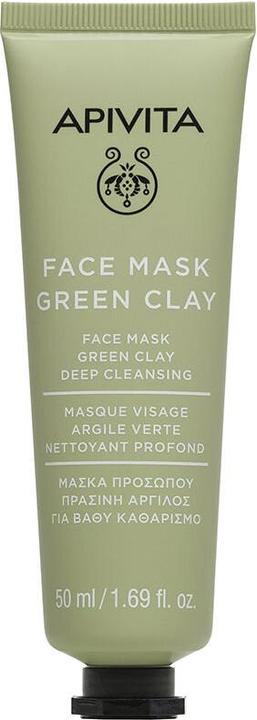 Produktbild Apivita Gesichtsmaske zur Tiefenreinigung mit grüner Tonerde 50ml (50 ml)