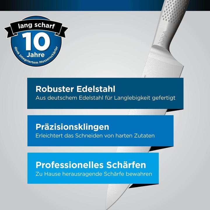 Actual product image Ninja Knife set steel wood stainless steel 14 pieces