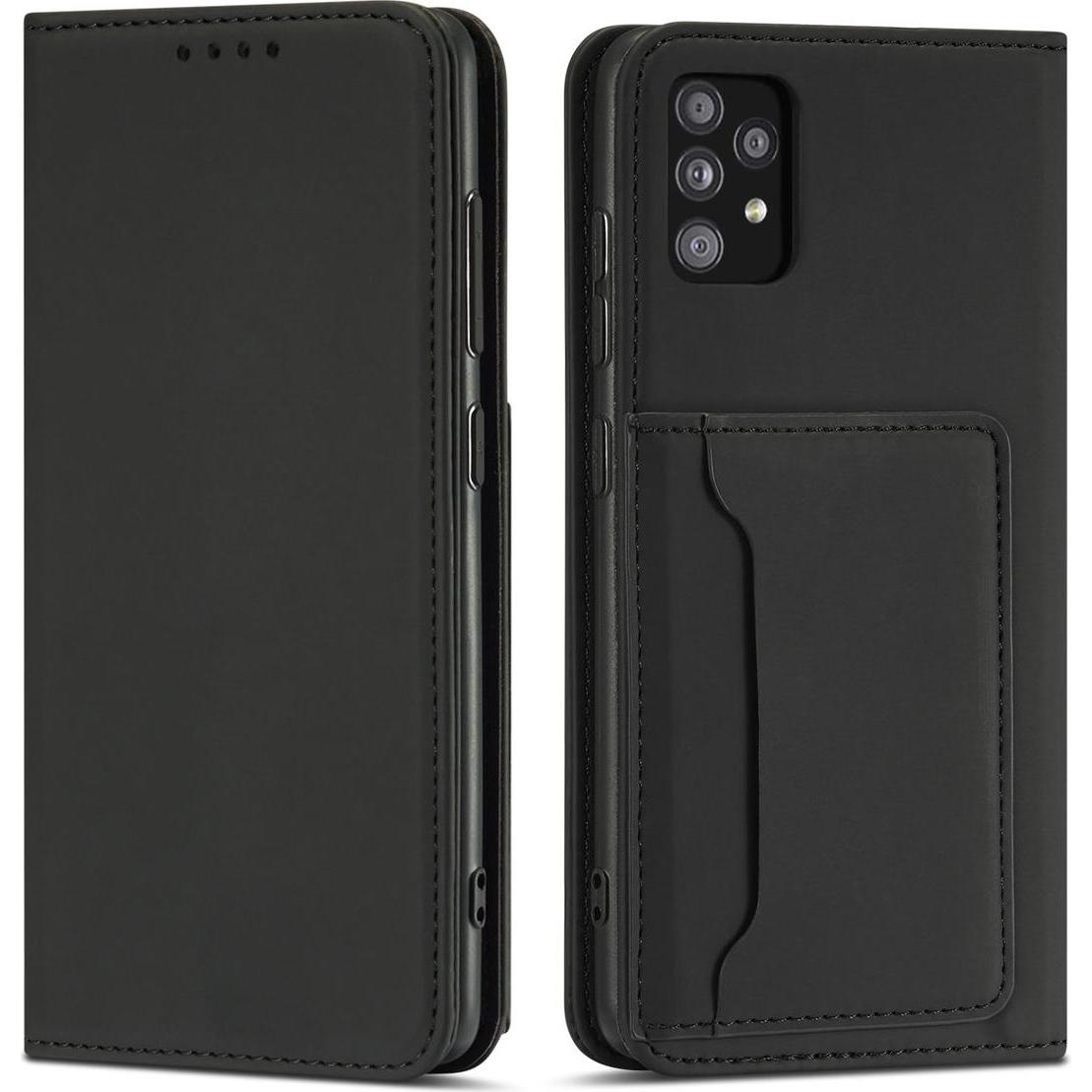 König Design Hülle Handy Schutz für Samsung Galaxy A32 5G Case Cover Tasche Etuis Schwarz Neu (Samsung Galaxy A32 5G), S...