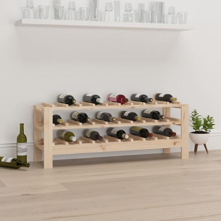 Produktbild vidaXL Weinregal (30 Flaschen, 109.50 x 30 x 42 cm)