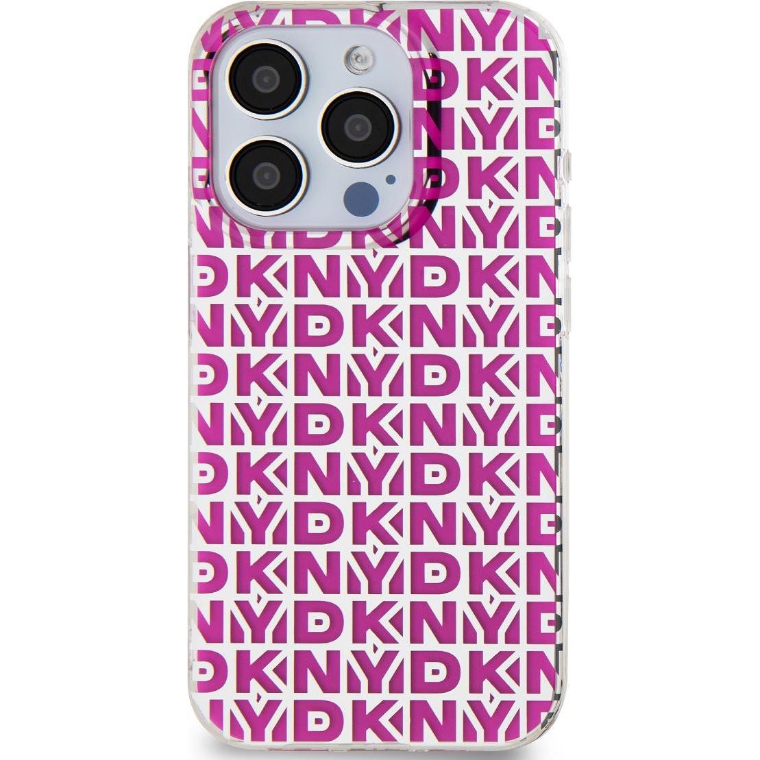 Thumbnail - DKNY PC/TPU Repeat Pattern Case for iPhone 15 Pro Pink (Apple iPhone 15 Pro), Smartphone Hülle, Rosa