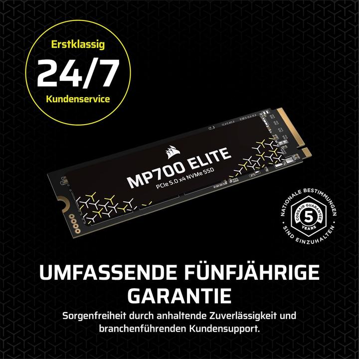 Produktbild Corsair MP700 Elite (2000 GB, M.2 2280)