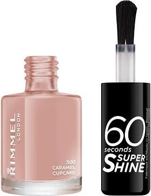 Actual product image Rimmel London 60 Seconds Super Shine (500 Caramel cupcake, Colour paint)