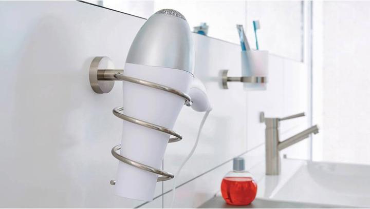 Image du produit tesa Support de sèche-cheveux MOON avec solution adhésive sans perçage