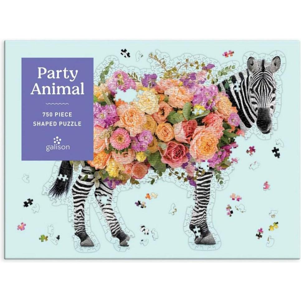 Thumbnail - Abrams & Chronicle Party Animal 750 Piece Shaped Puzzle (Paul Fuentes Design, Englisch), Sonstige Literatur