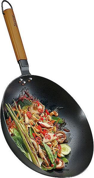 Actual product image Spring Wokpfanne Canton ø 24x8 cm (Carbon steel, Stainless steel)