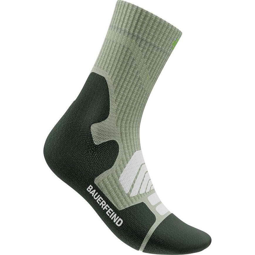 Bauerfeind, Damen, Sportsocken, Outdoor Merino Mid Cut Socks Women (35 - 38), Grün
