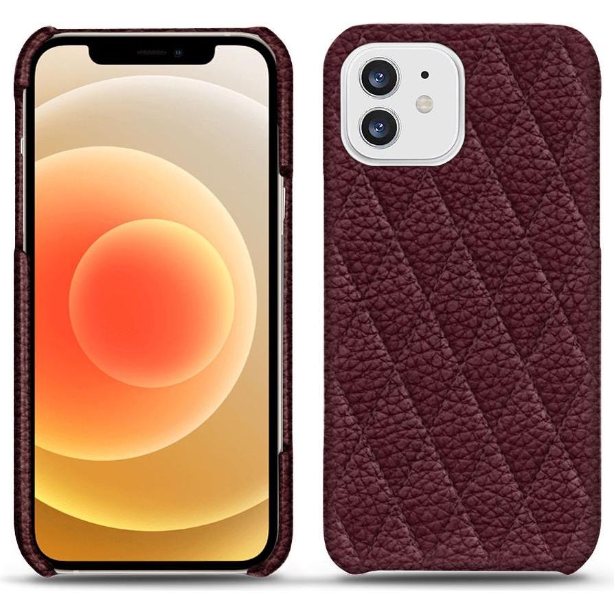 Noreve Lederschutzhülle (Apple iPhone 12 mini), Smartphone Hülle, Violett